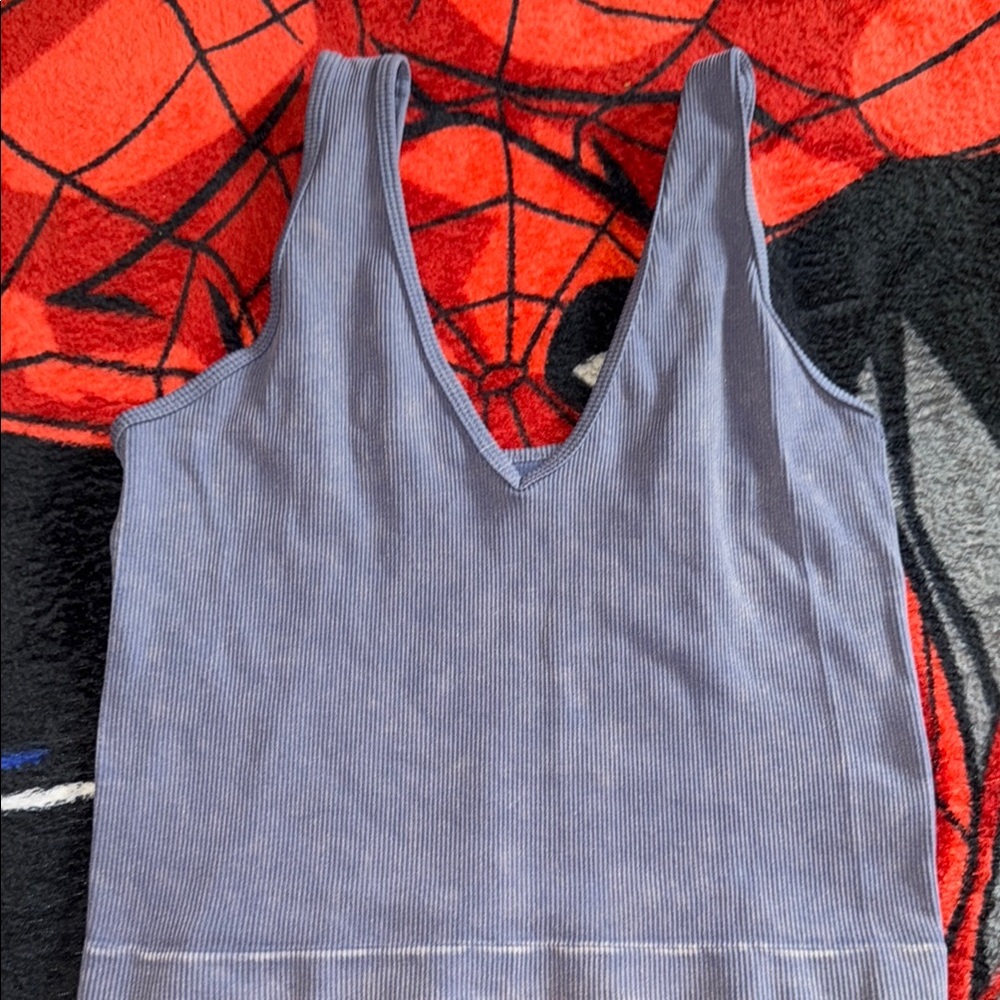 Women's Blue Sleeveless Top